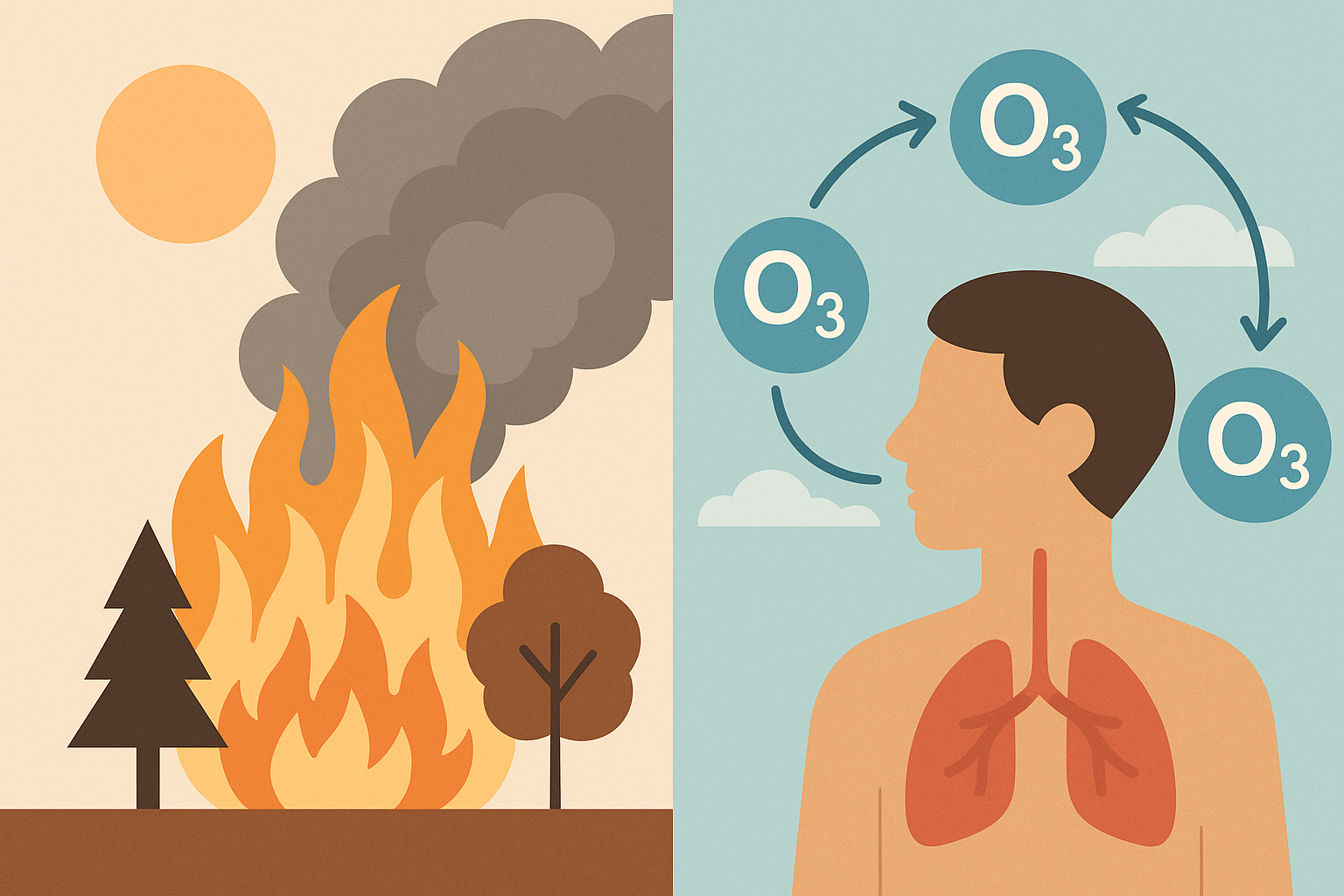 Wildfire Smoke Drives Significant Ozone Pollution and Thousands of Deaths in the US