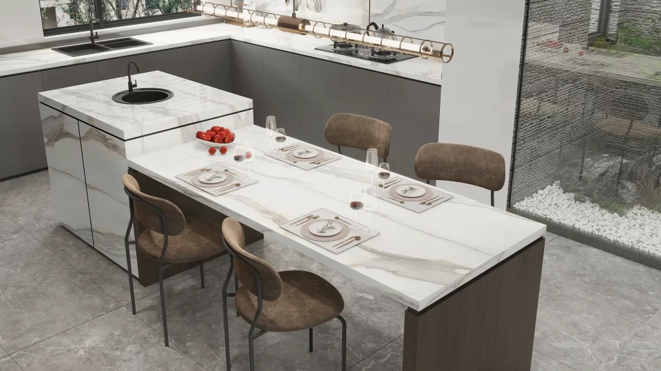 CALACATTA BORGHINI – שיש למטבח מפורצלן