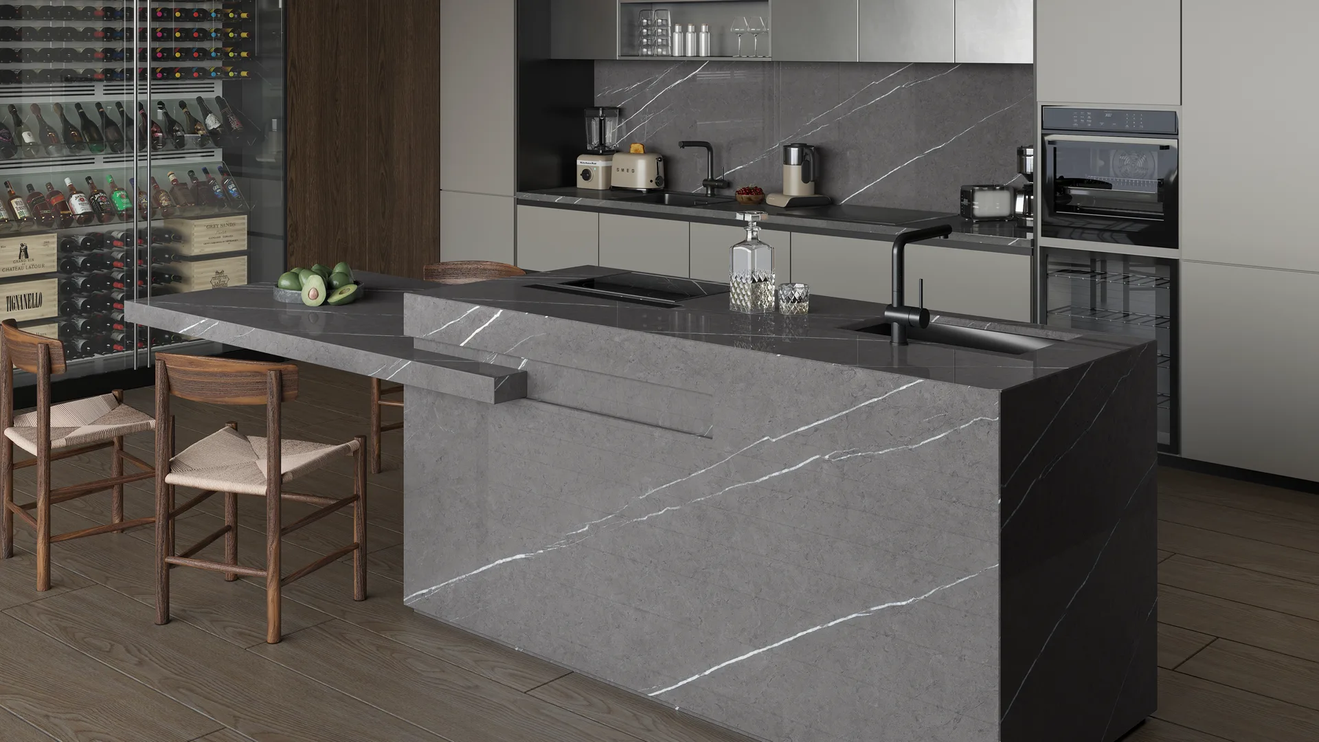 PIERTRA-GRAY-GLOSSY SHOW