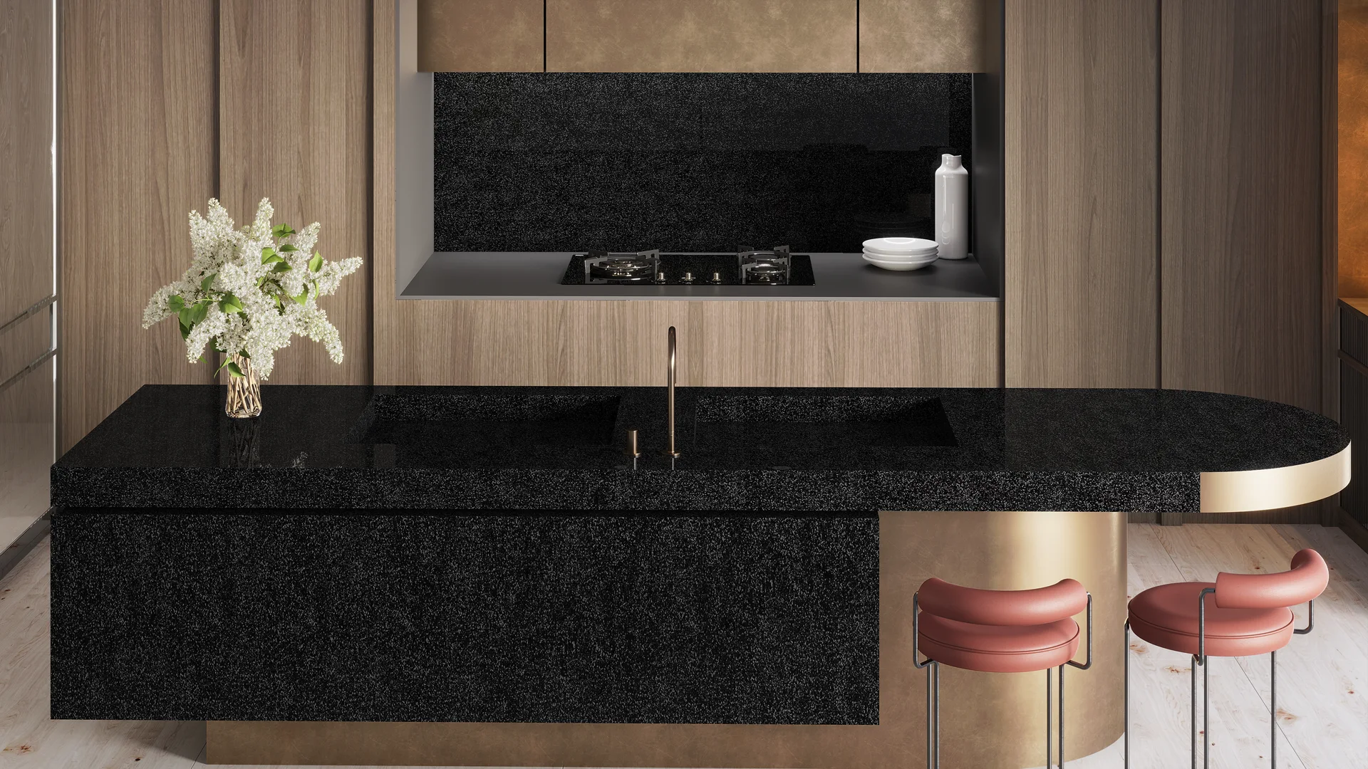 STAR BLACK GLOSSY SHOW