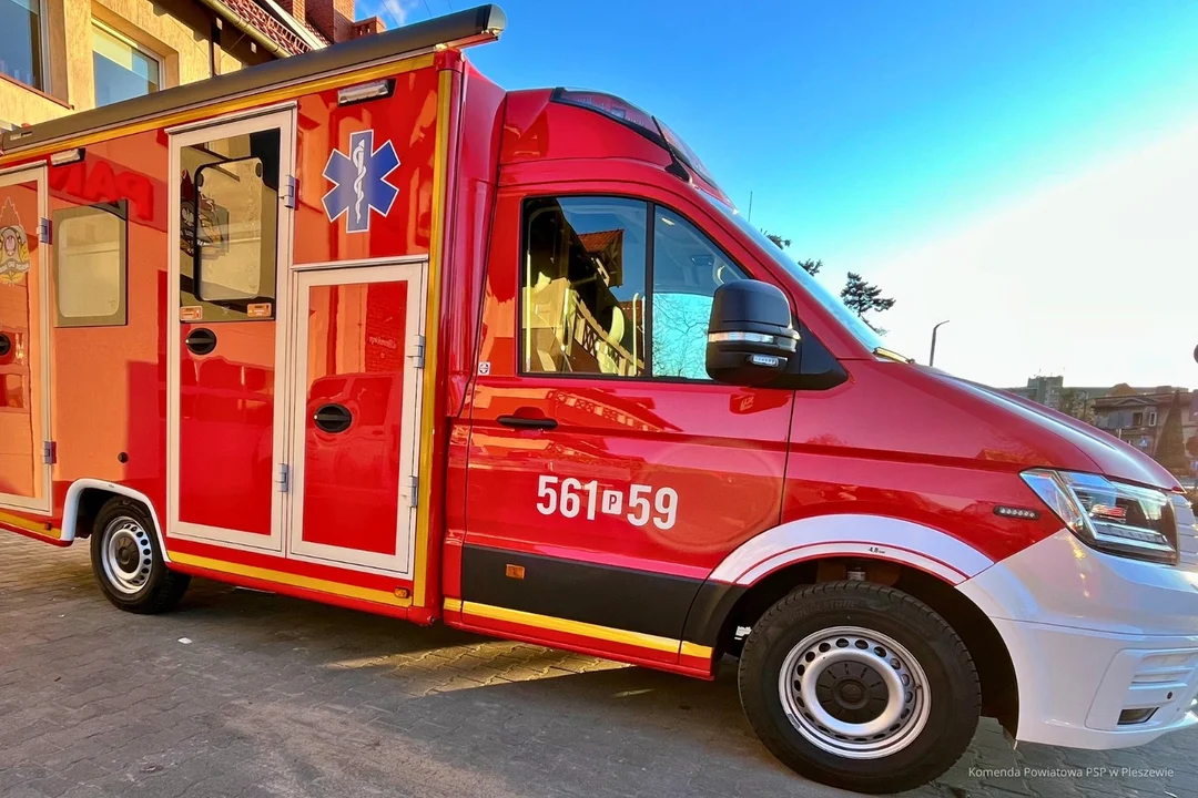 Nowy pojazd w Komendzie Powiatowej Państwowej Straży Pożarnej w Pleszewie