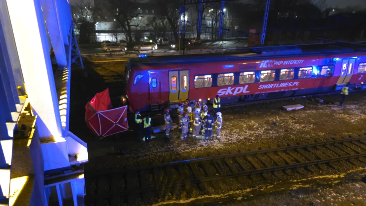 Śmiertlene potrącenie przez pociąg w Jarocinie