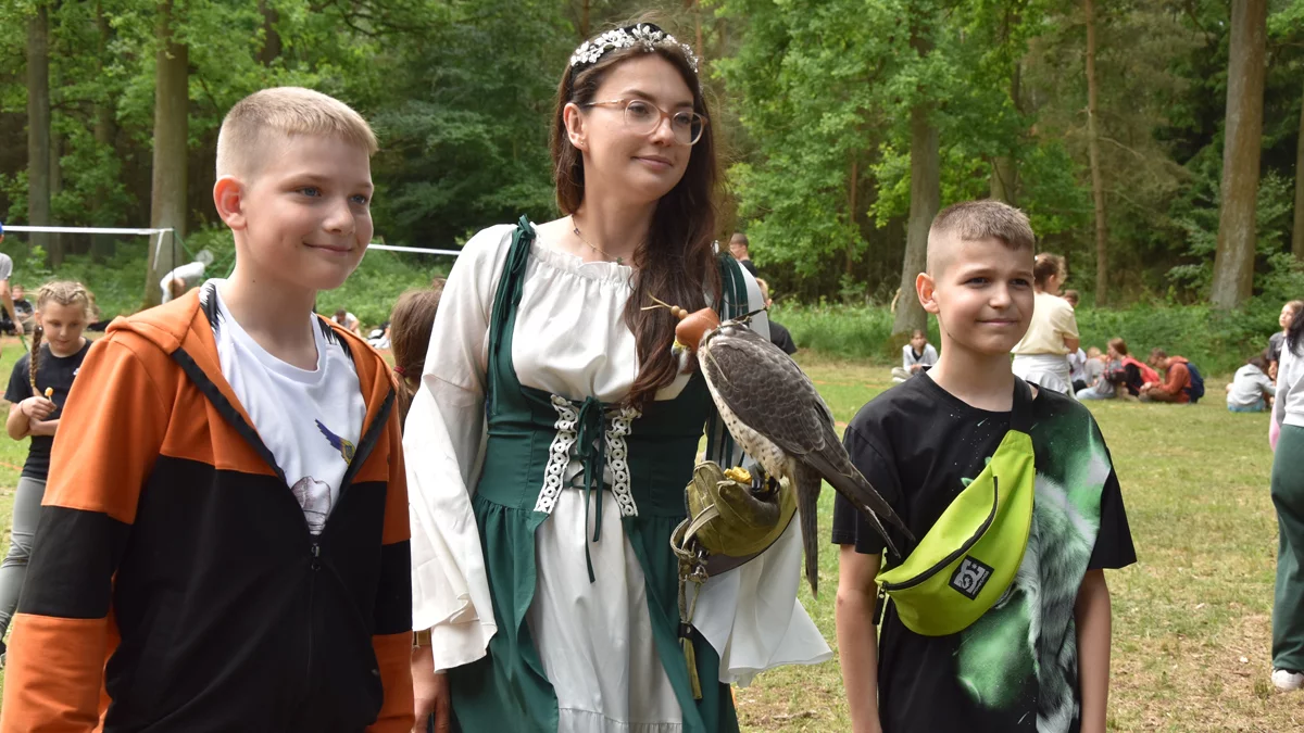 Sokół, psy myśliwskie, dziki i inne ciekawostki z lasów - wszystko kręciło się wokół natury. Piknik z Kołem Łowieckim „Łoś”
