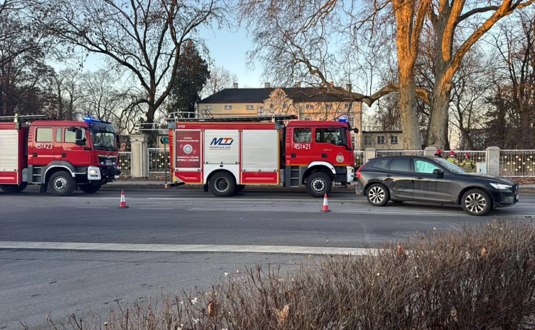 Zderzenie pojadów na drodze krajowej w Witaszycach. Są utrudnienia w ruchu