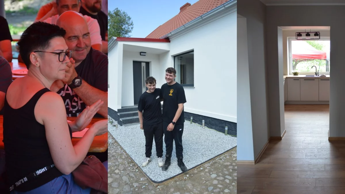 Dzięki pomocy tysięcy ludzi zakończyła się odbudowa domu osieroconych Bartka i Kacpra. "Mamy to za sobą, rozpoczynamy nowy etap"