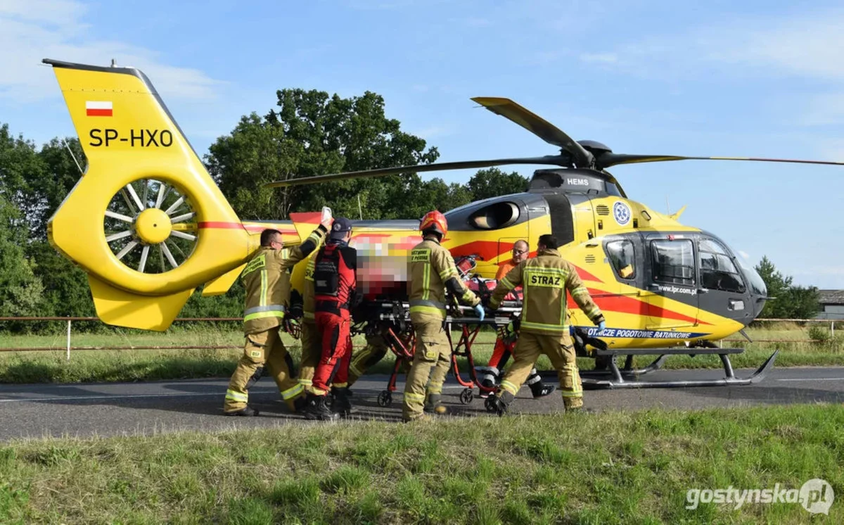 Motocyklista z powiatu rawickiego ciężko ranny w wypadku w sąsiednim powiecie