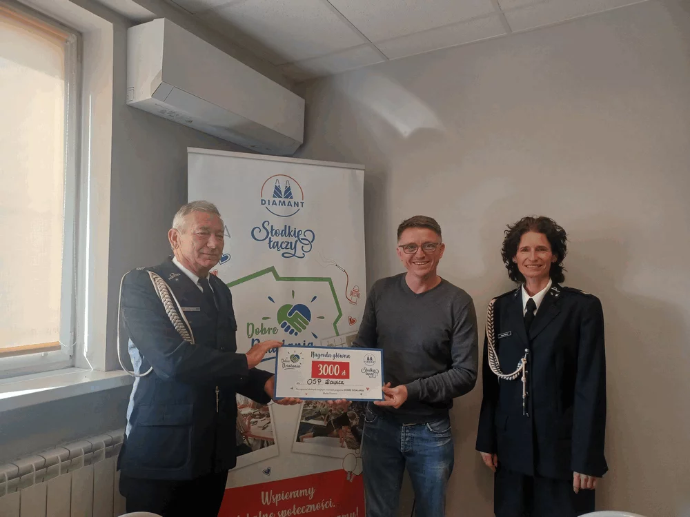 OSP Rawicz z grantem od marki Diamant. Strażacy zadbają o bezpieczeństwo seniorów w Załęczu i Masłowie