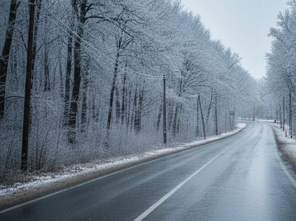 „Szklanka” na drogach w Wielkopolsce. IMGW wydał alert 2. stopnia. Lista powiatów jest długa