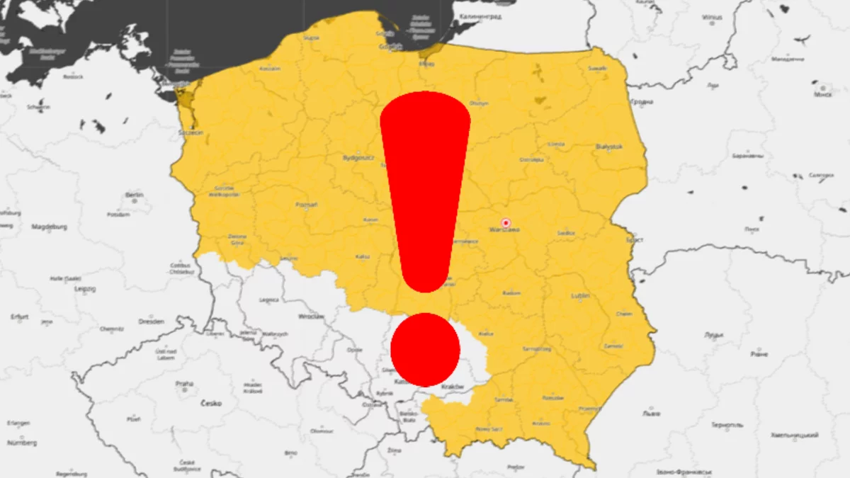 IMGW ostrzega przed gwałtowną pogodą w Wielkopolsce. Może zacząć się w południe