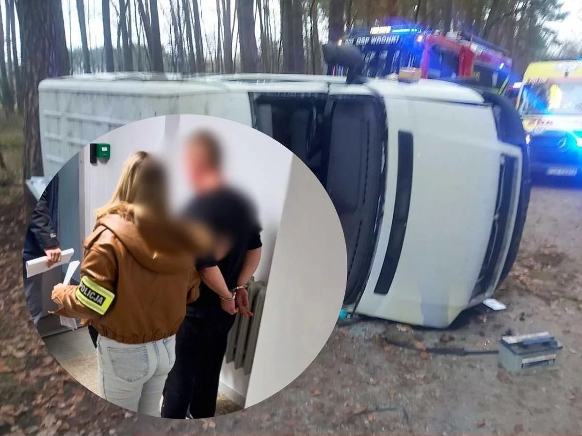 Małżeństwo zatrzymane po wypadku. Mąż miał uciec z miejsca zdarzenia, a żona pomagała w zacieraniu śladów