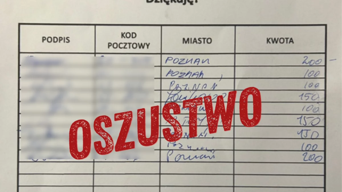 Wyłudzała pieniądze przy sklepach i poznańskich galeriach handlowych. Policja szuka poszkodowanych