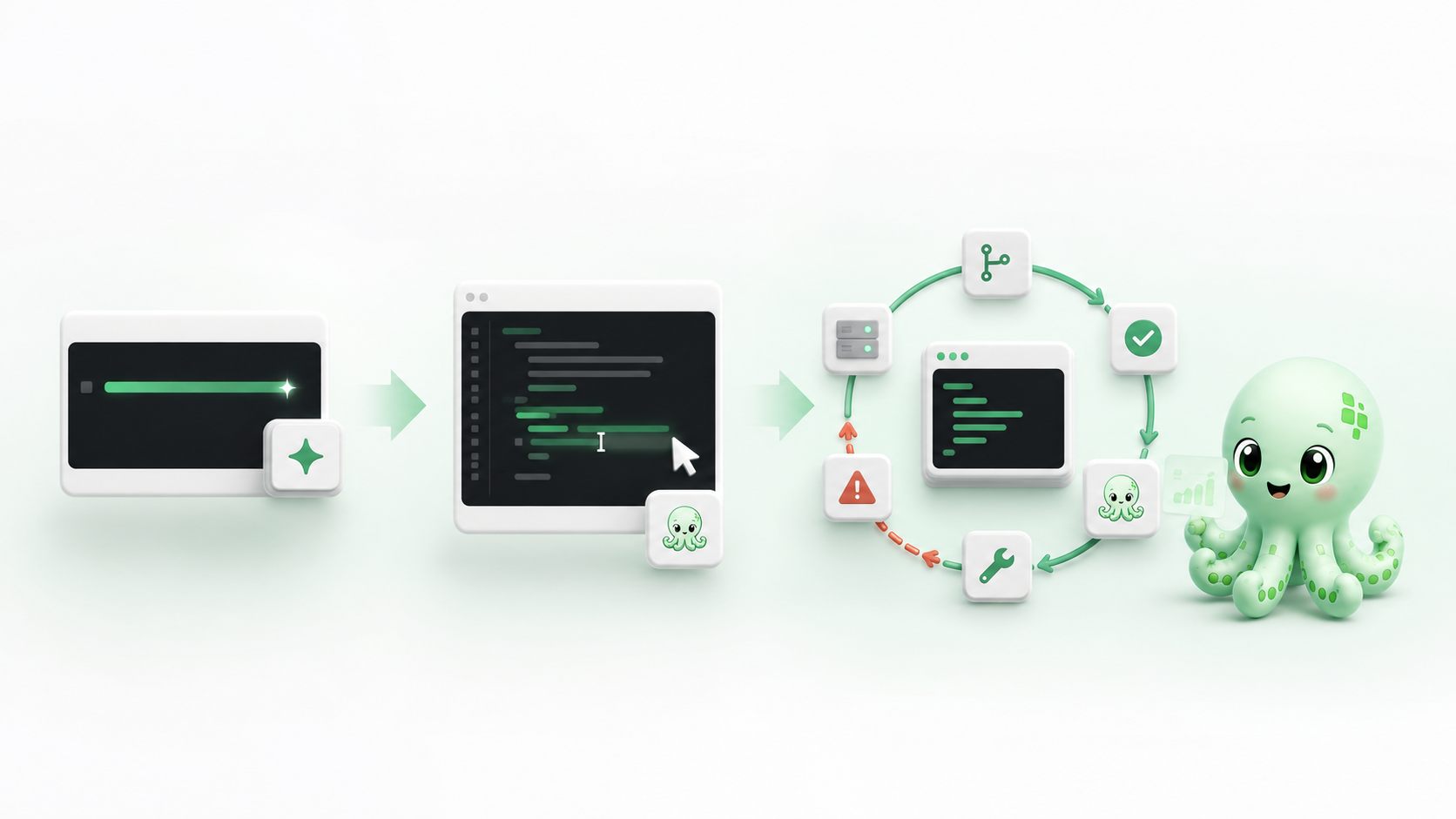 Coding AI progresses from autocomplete to a complete build, test, repair, and validation loop