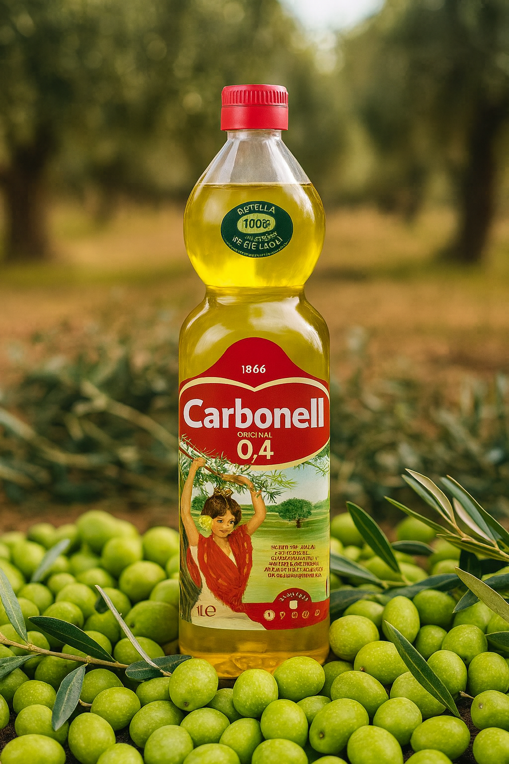 Carbonell Original 0,4 1 L – Łagodny hiszpański olej do codziennej kuchni