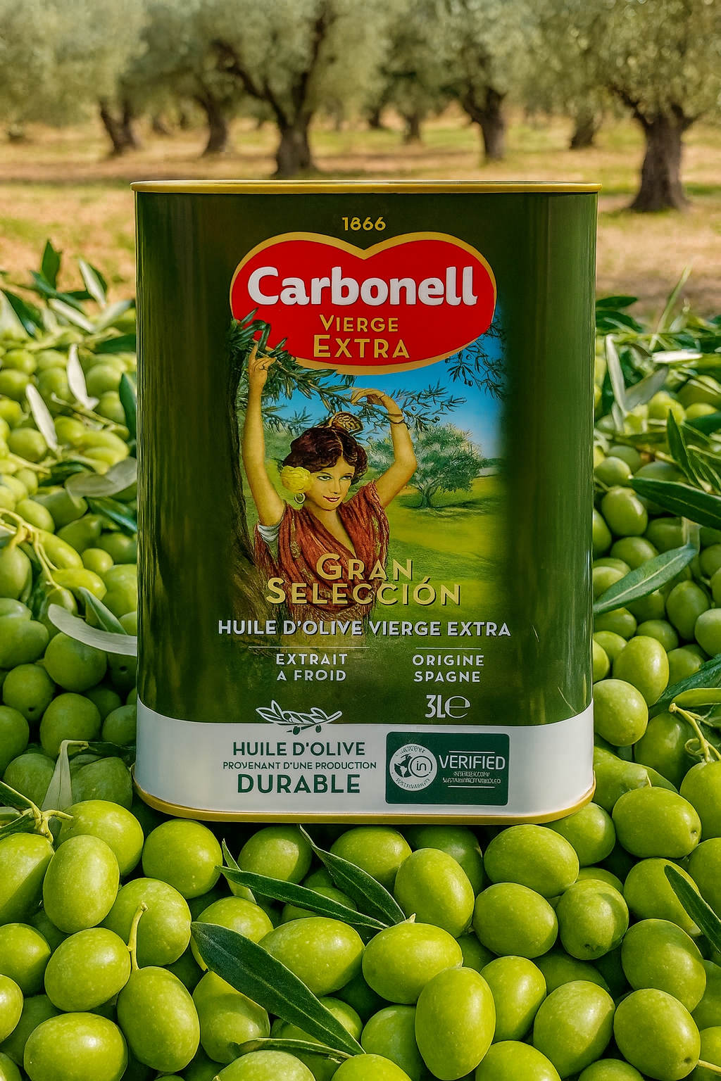 Carbonell Gran Selección Oliwa z Oliwek Extra Virgin – 3 litry - obrazek 2