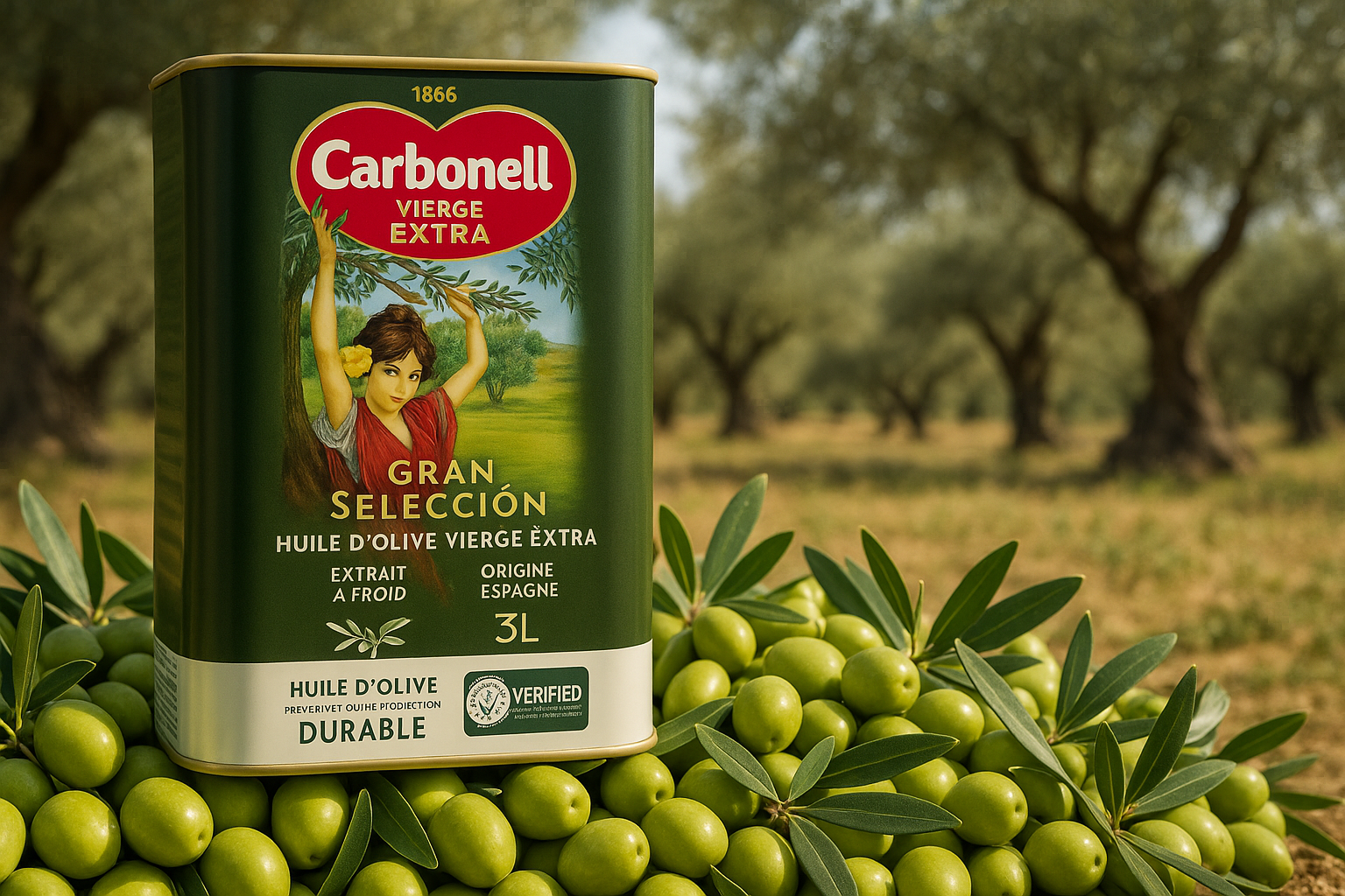 Carbonell Gran Selección Oliwa z Oliwek Extra Virgin – 3 litry - obrazek 3