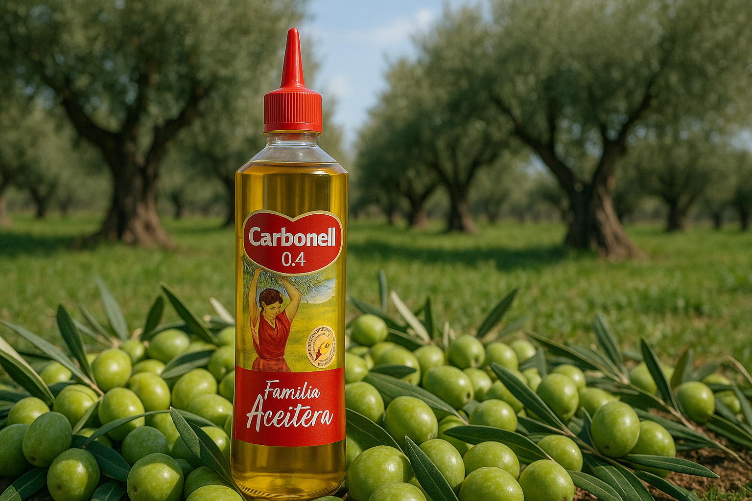 Carbonell 0.4º – łagodna oliwa z oliwek (0,4 % kwasowości) (460 ml) - obrazek 2