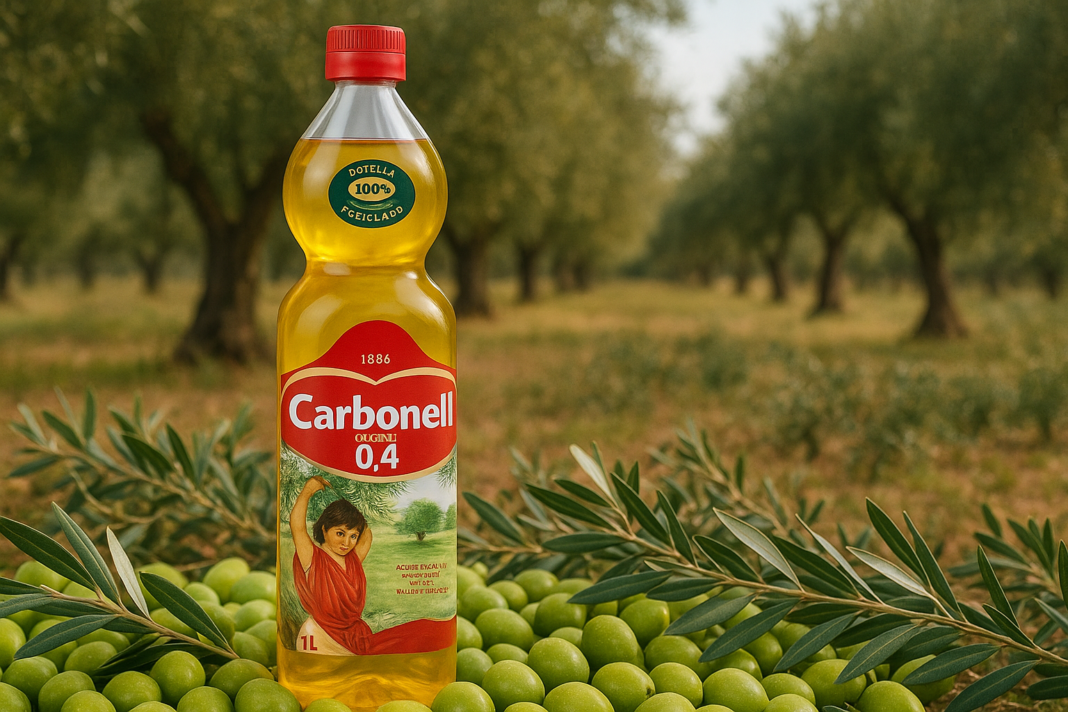 Carbonell Original 0,4 1 L – Łagodny hiszpański olej do codziennej kuchni - obrazek 2