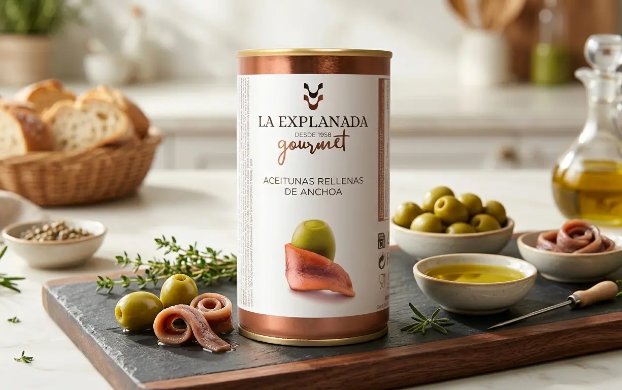 Oliwki Manzanilla Nadziewane Sardelami La Explanada