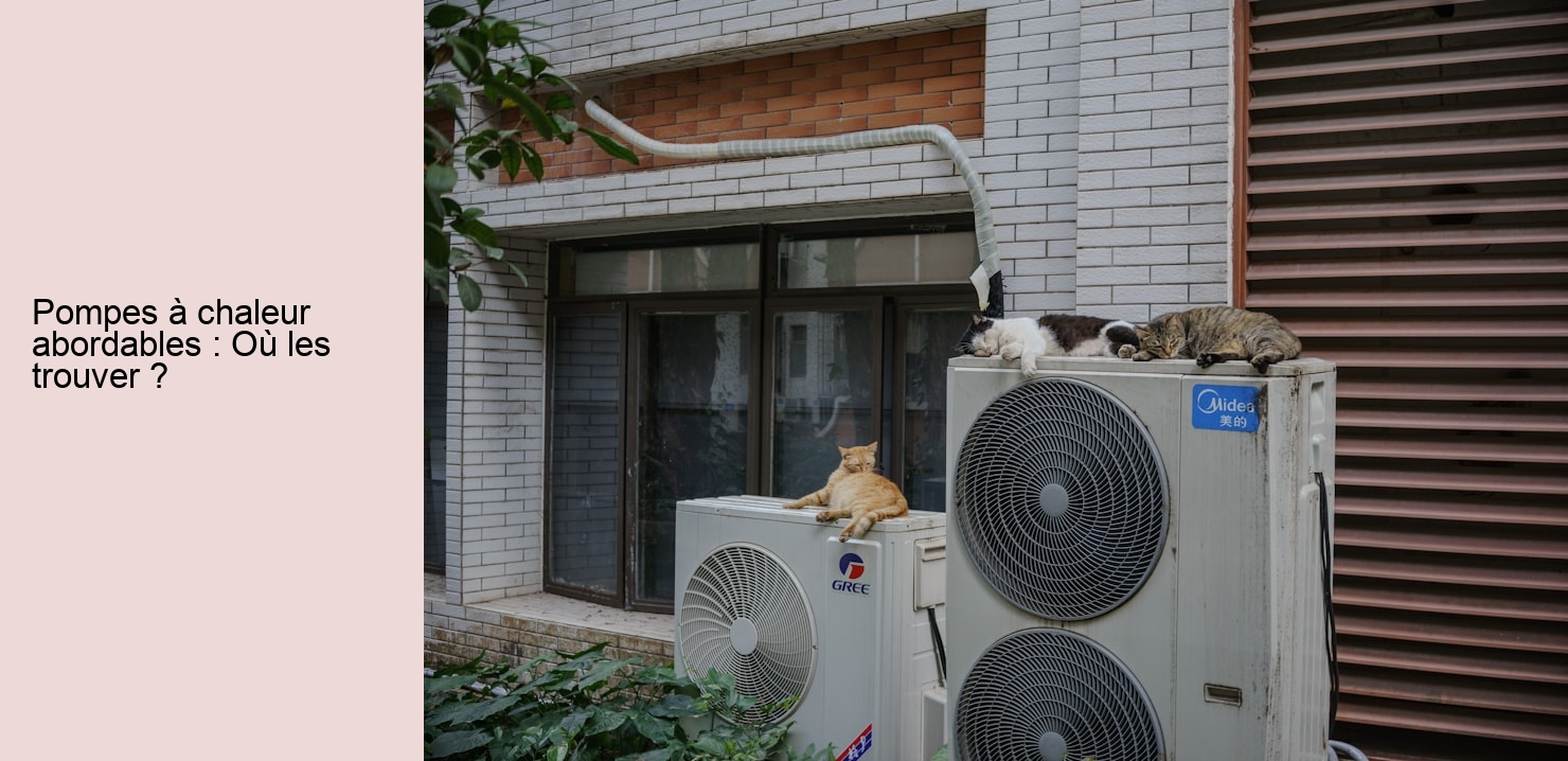 Pompes à chaleur abordables : Où les trouver ?