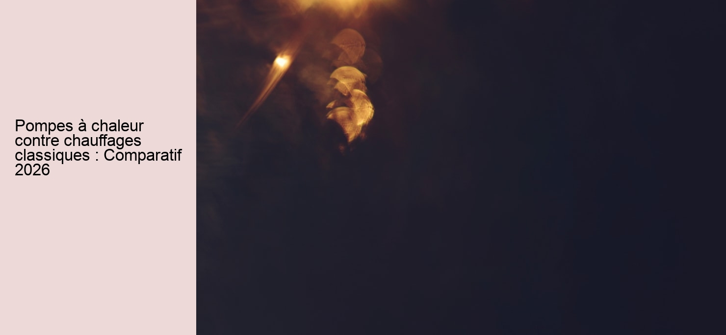 Pompes à chaleur contre chauffages classiques : Comparatif 2026