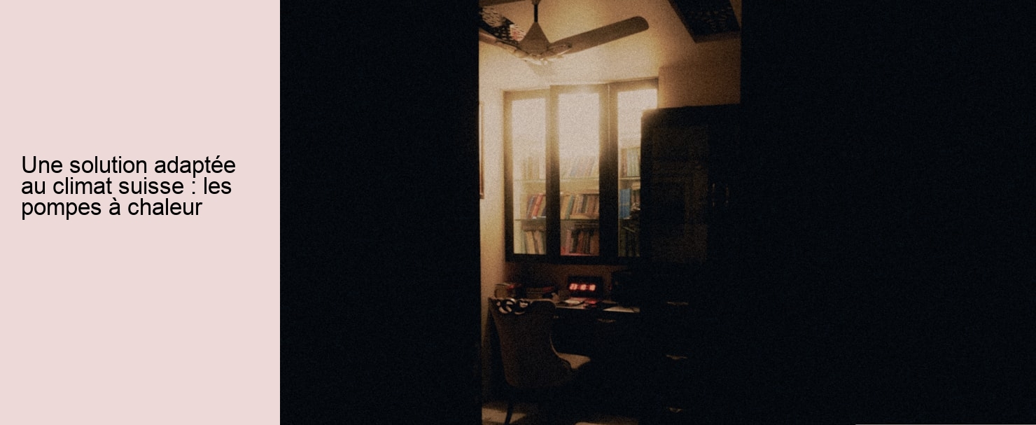 Une solution adaptée au climat suisse : les pompes à chaleur