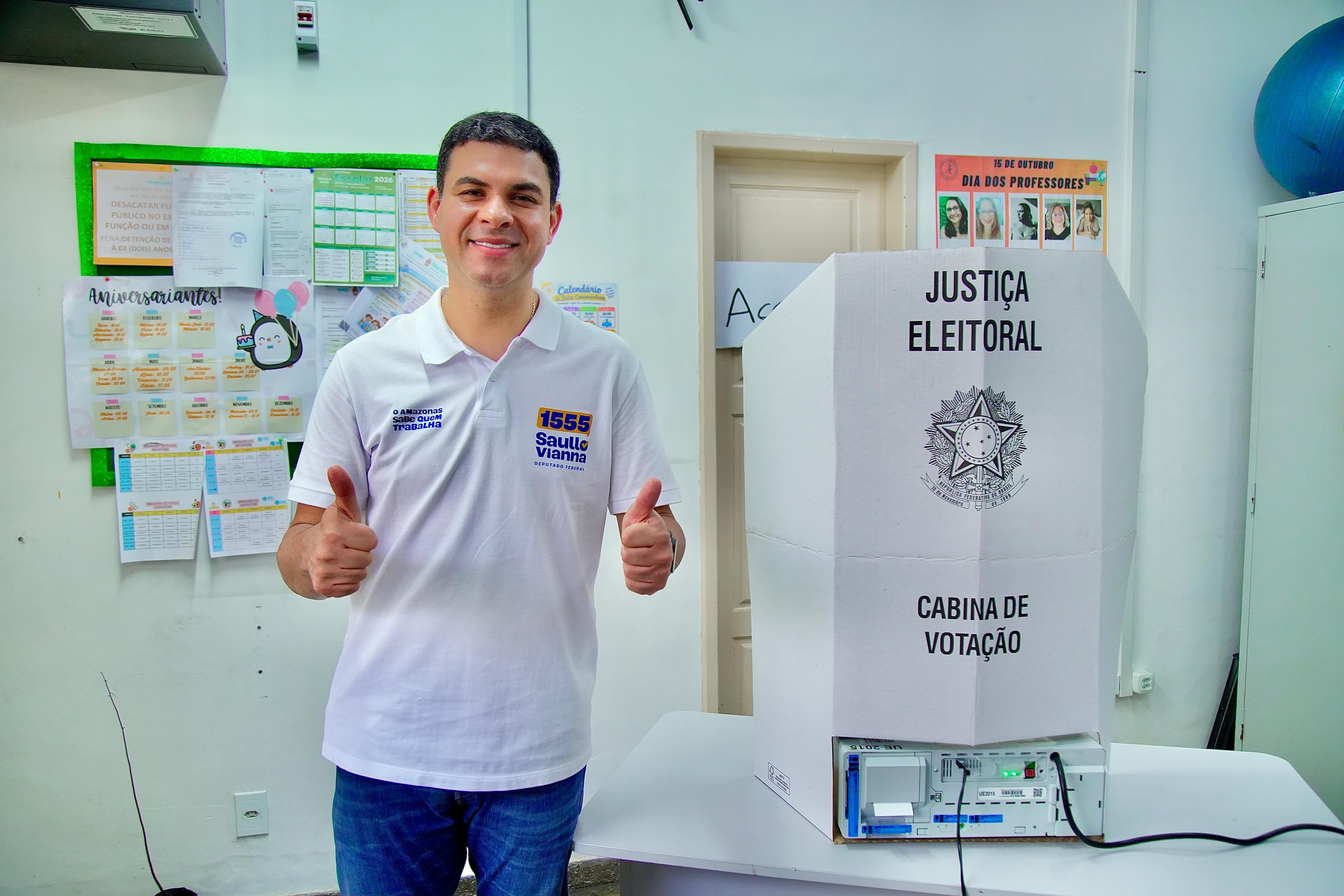 Saullo Vianna confirmou seu segundo mandato para deputado federal