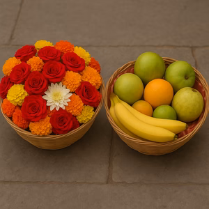 Flower and Fruit Basket