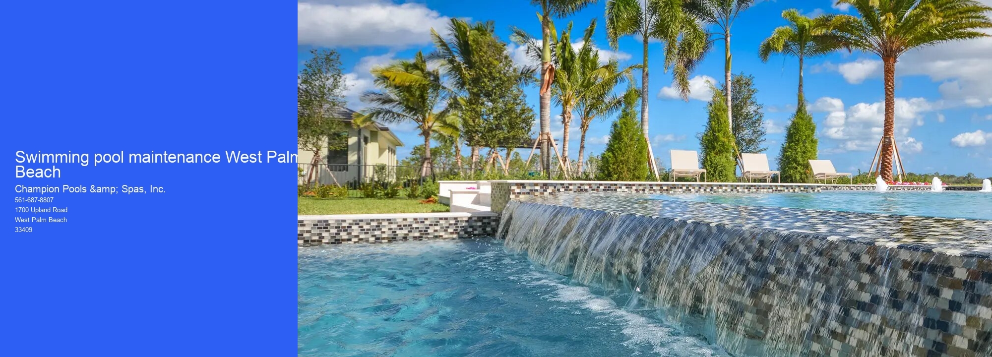 Swimming pool maintenance West Palm Beach