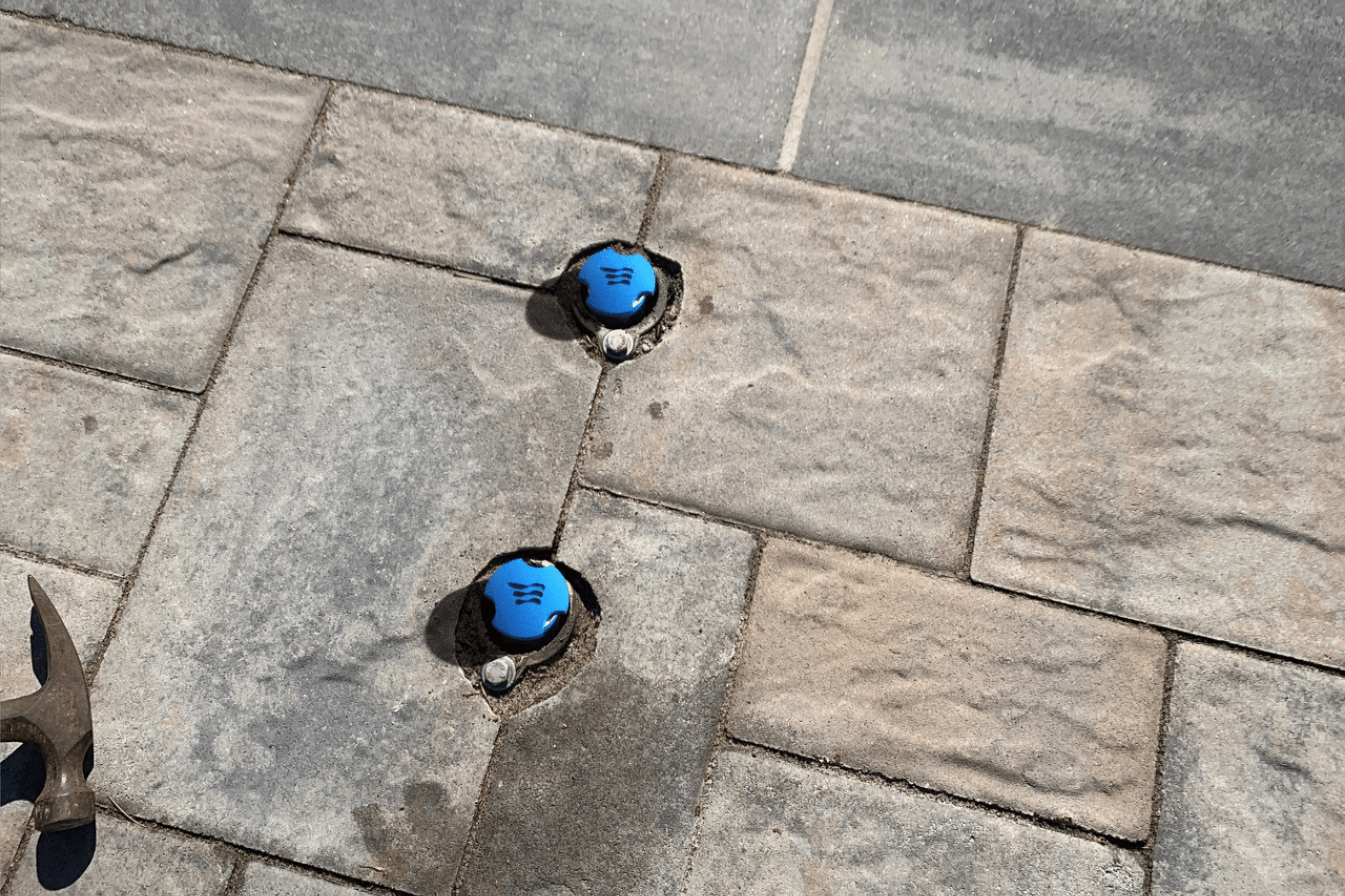 LadderCozy locked into pool railing anchors
