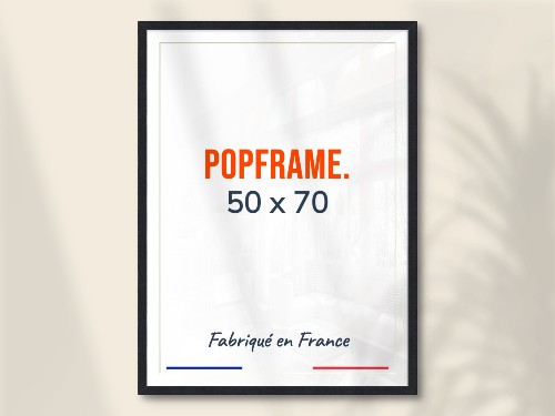 Cadre photos et affiches bois chêne 50x70 cm, Fabriqué en France