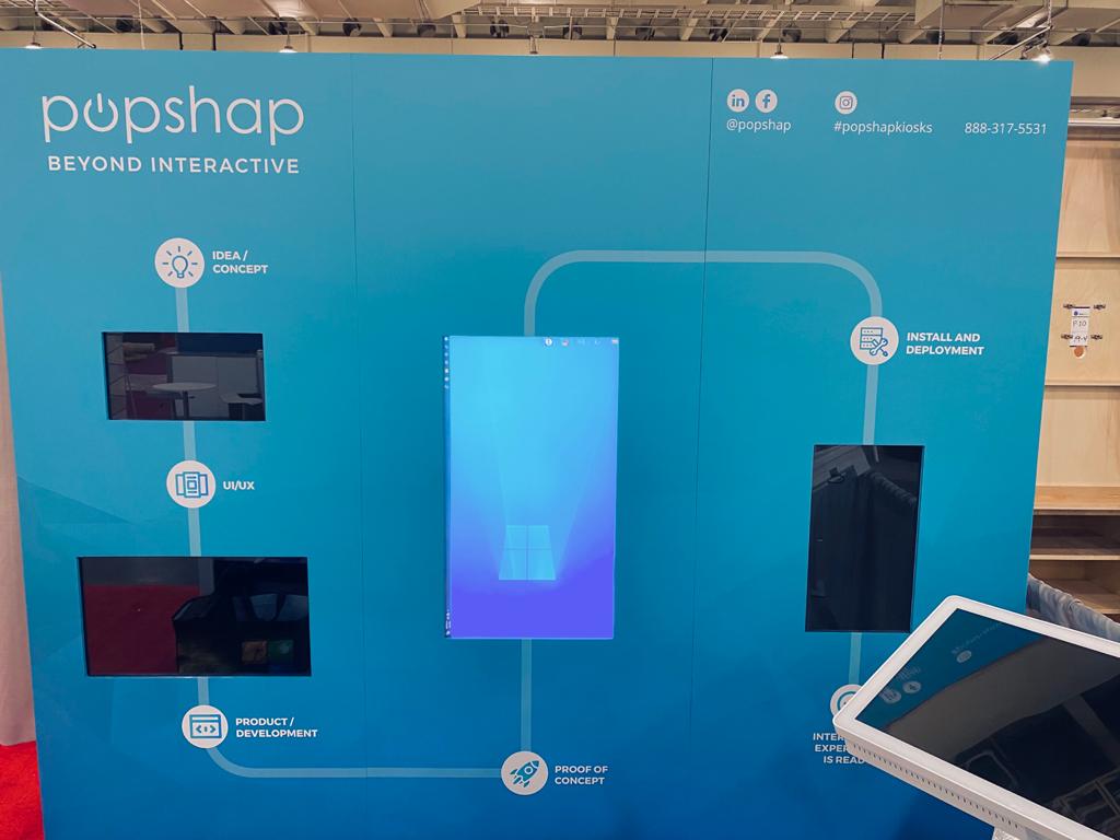 Digital trade show display