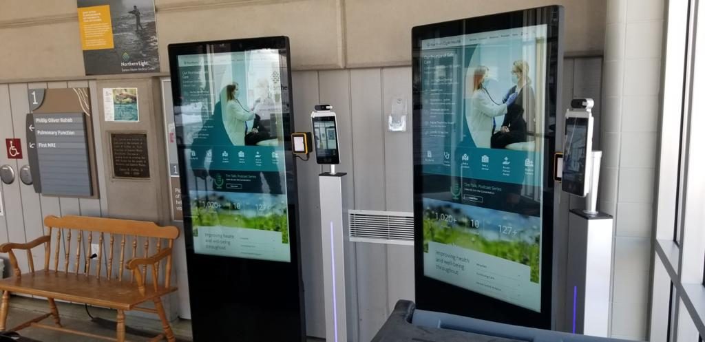 interactive kiosk rental with scanner