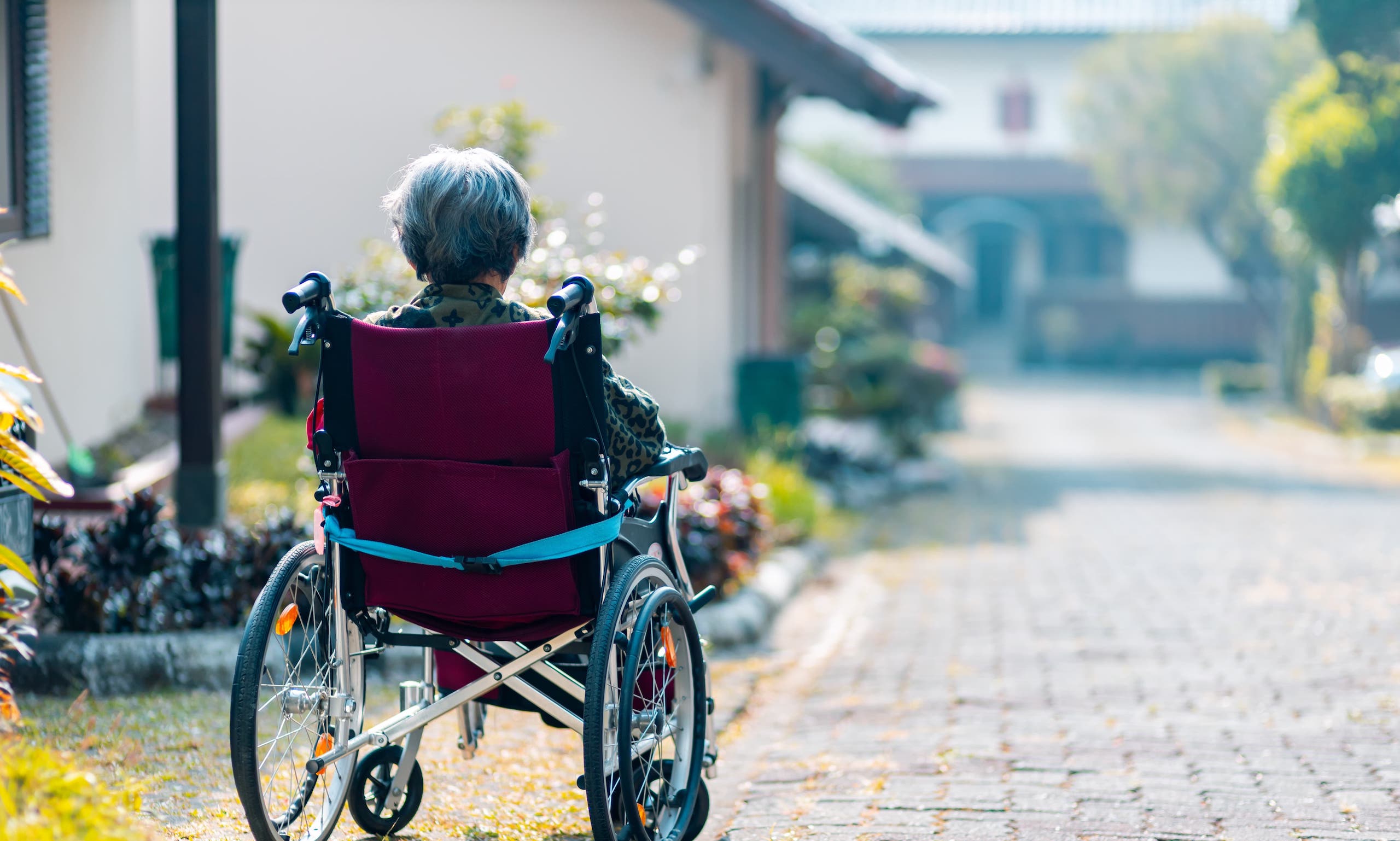 Woman in a wheelchair