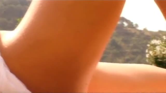 Sexy Girl Masturbates By The Pool