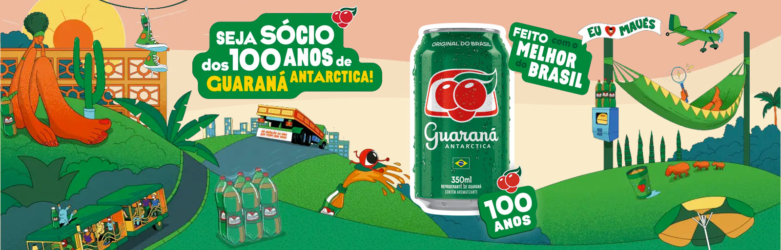 Promoção Seja Sócio dos 100 Anos de Guaraná Antarctica