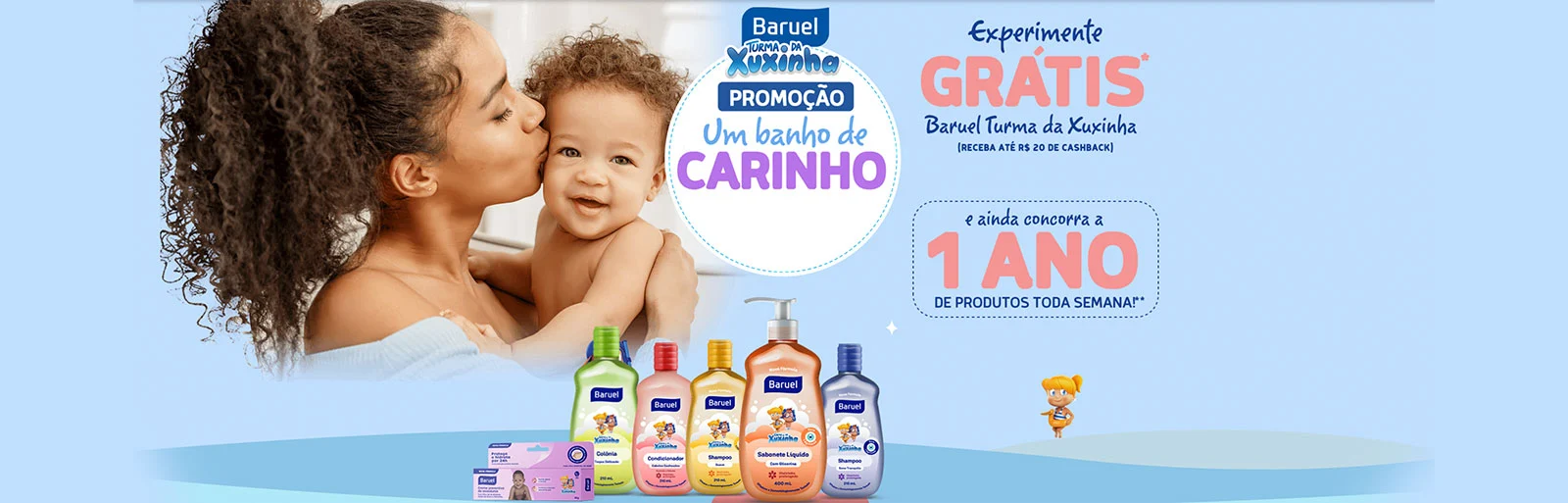 Promoção Baruel Turma da Xuxinha 2023 Um Banho de Carinho