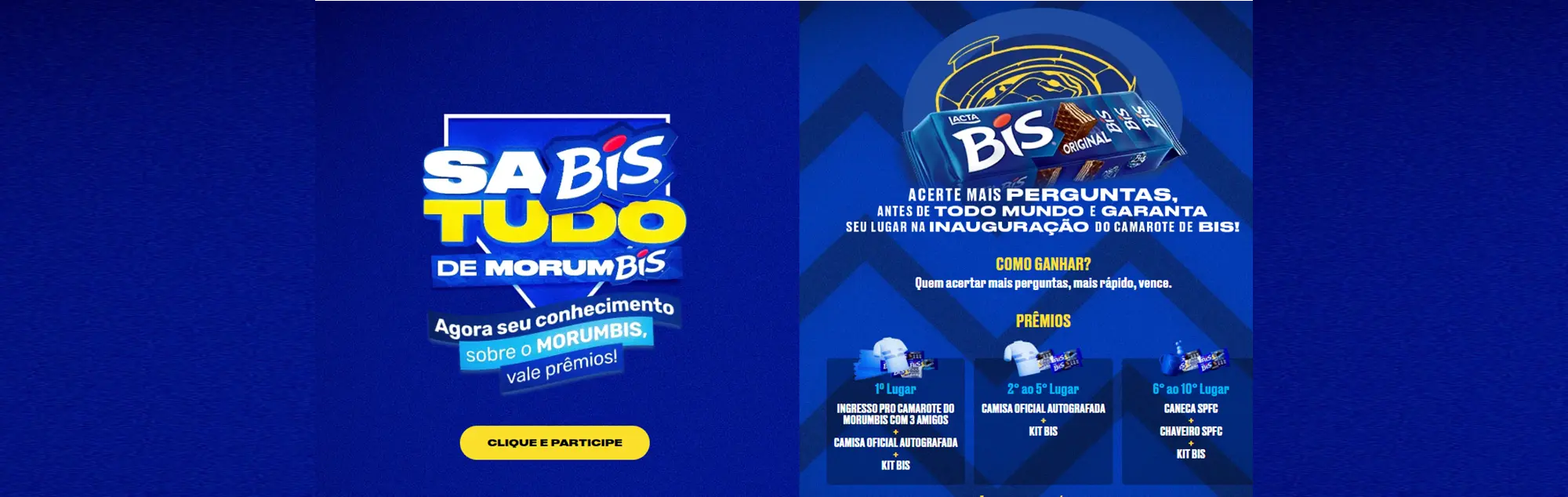 Promoção BIS 2024 SaBIS Tudo de MorumBIS