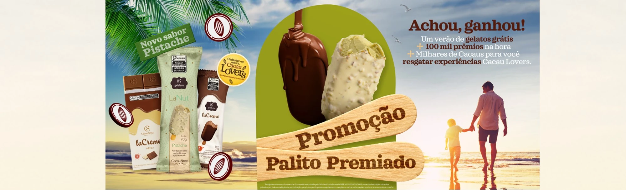 Promoção Cacau Show 2024 Picolés Premiados