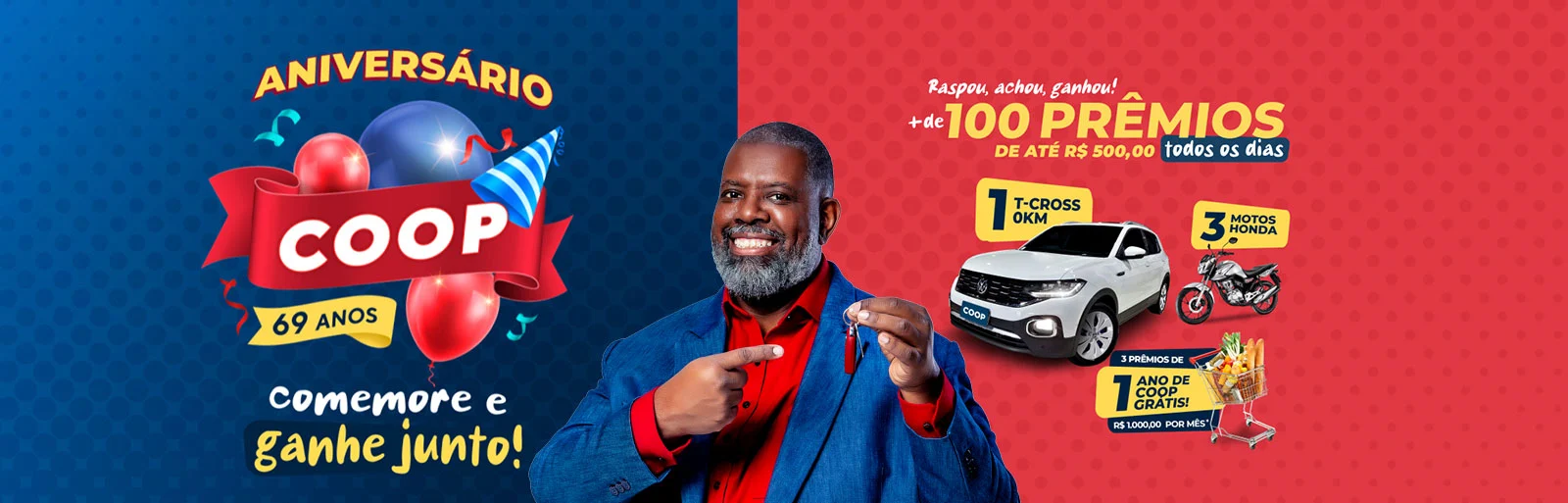 Promoção Coop Supemercados 2023 Aniversário