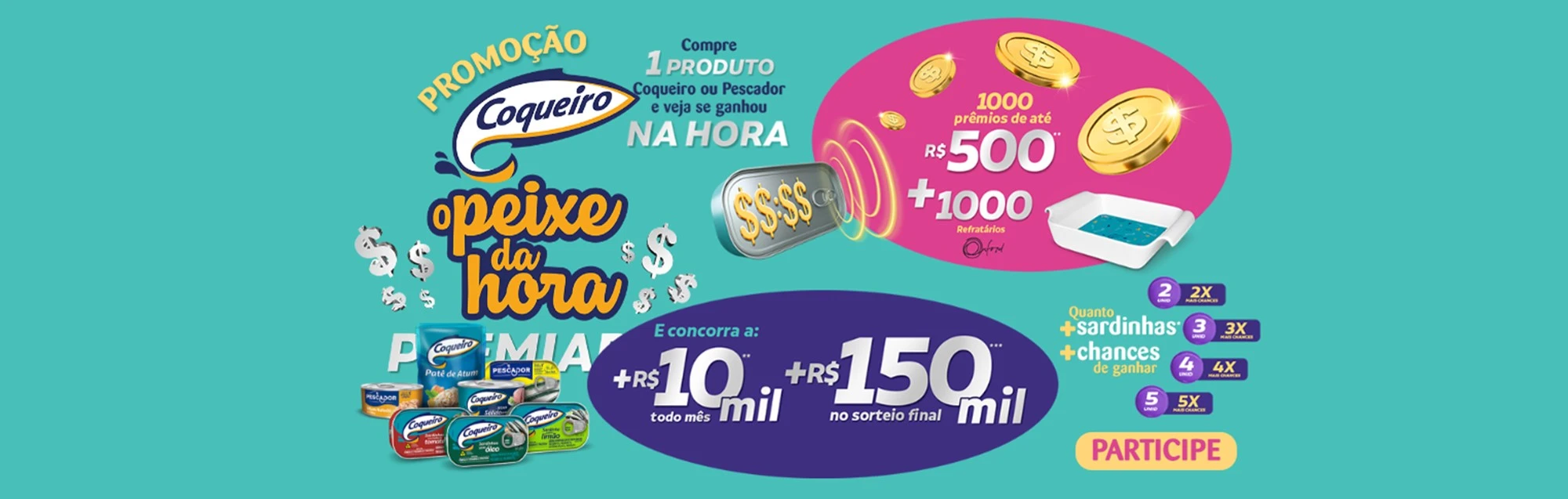 Promoção Coqueiro 2024 O Peixe da Hora Premiada