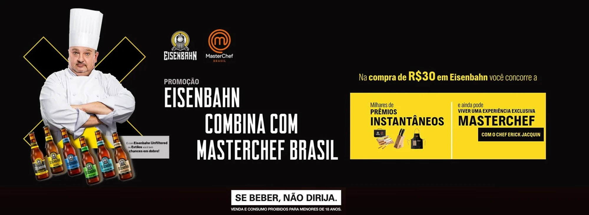 Promoção Eisenbahn 2023 Combina com Masterchef Brasil
