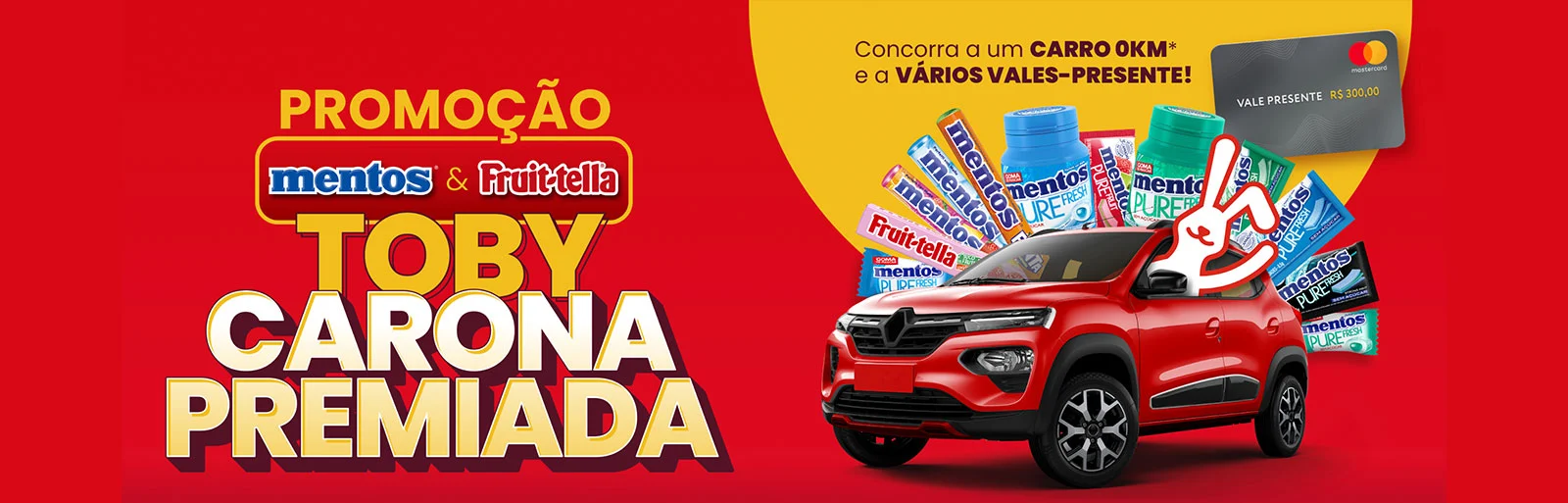 Promoção Mentos & Fruit-tella 2024 Carona Premiada