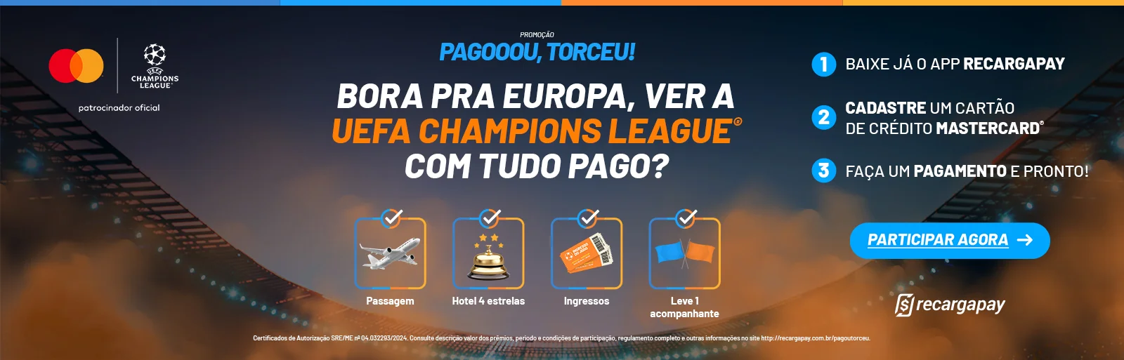 Promoção RecargaPay 2024 Pagou, Torceu