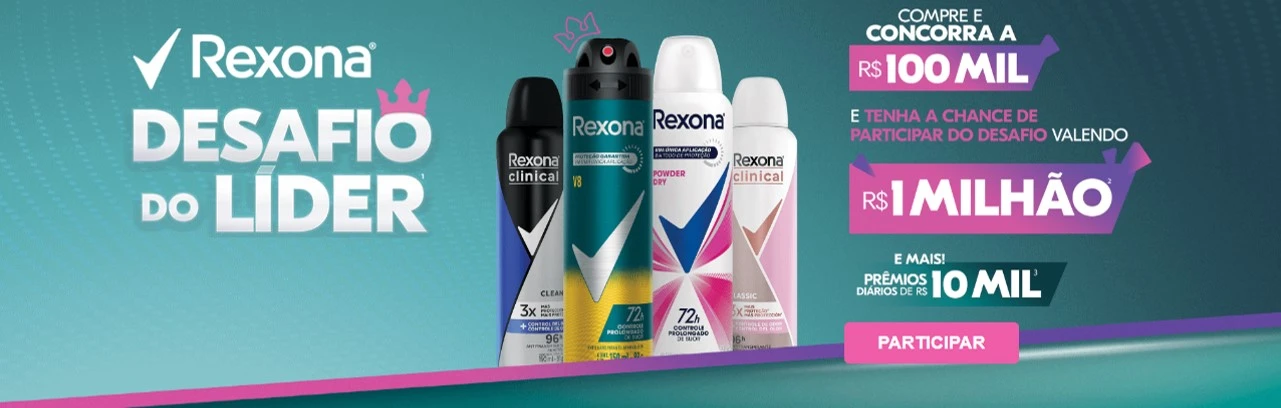 Promoção Rexona 2024 Desafio do Líder