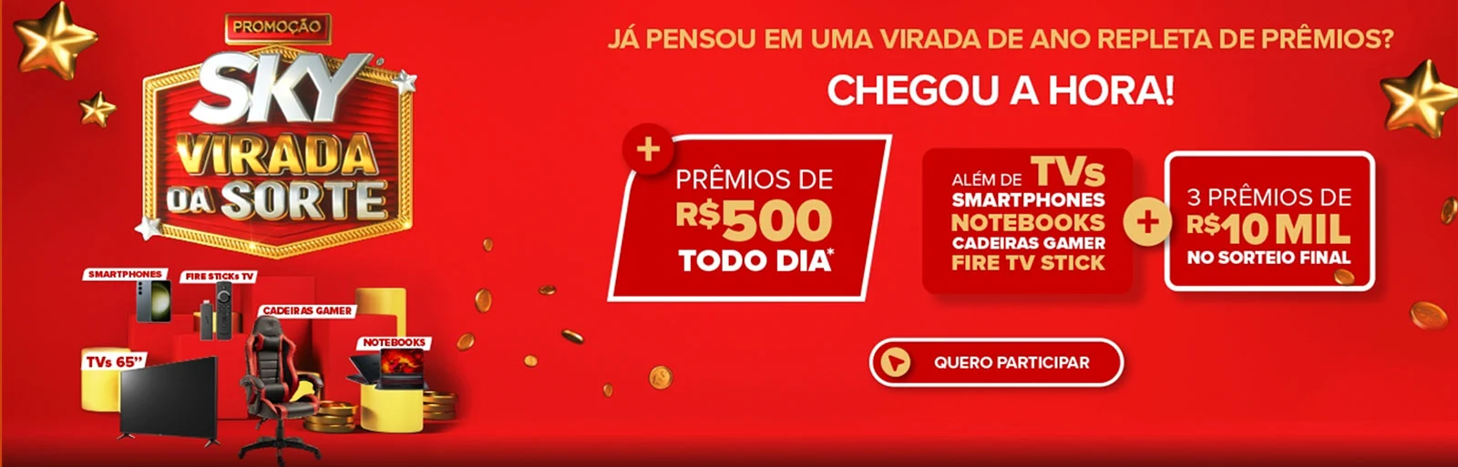 Promoção SKY 2023 Virada da Sorte