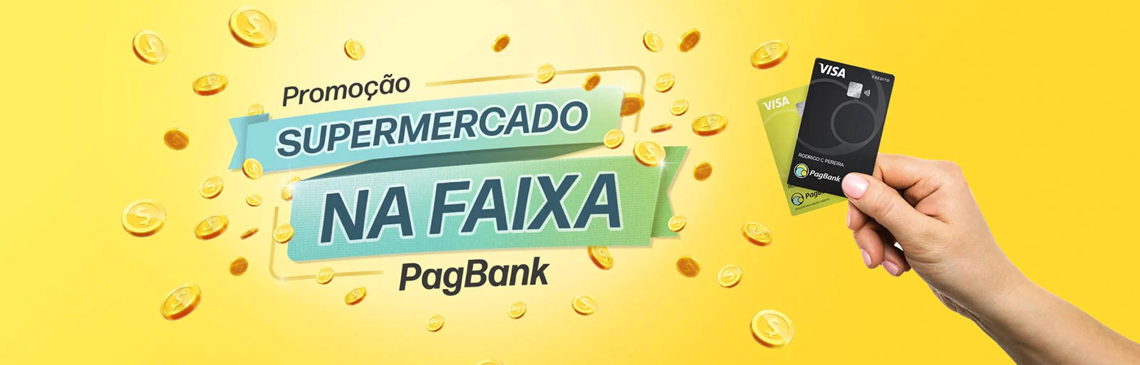 Promoção Visa PagBank 2023 Supermercado na Faixa