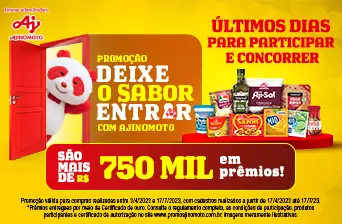 Promoção Ajinomoto 2023 Deixe o Sabor Entrar