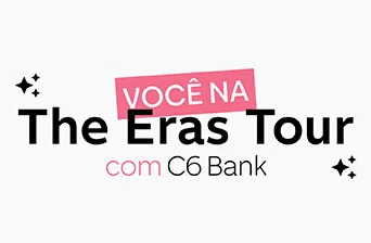 Promoção C6 Bank 2023 The Eras Tour Taylor Swift