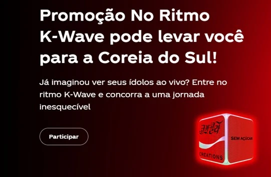 Promoção Coca-Cola 2024 No Ritmo K-Wave