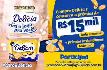 Promoção Delícia 2024 Vira o Jogo pra Você